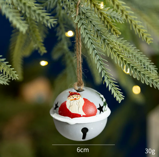 Christmas Decoration: Vintage Painted Bell Ornaments