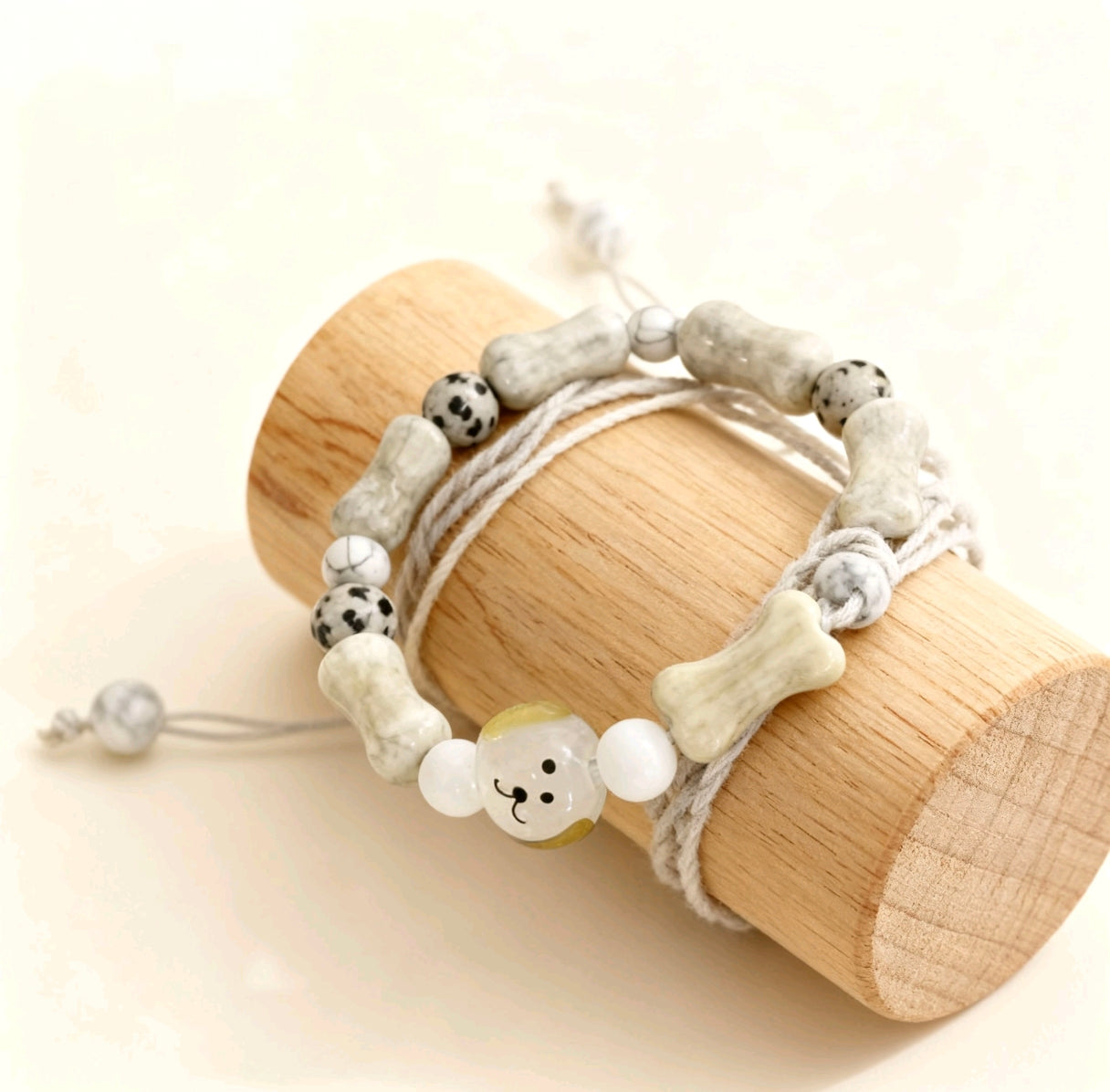 Holiday Gift Puppy Bone Ceramic Couple Bracelet | Exquisite, Cute &amp; Meaningful