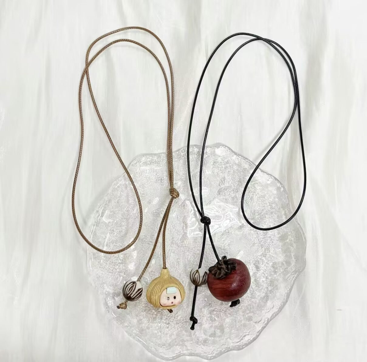 Persimmon pendant long necklace women's ethnic style decoration accessories