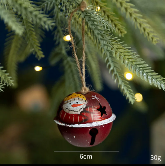 Christmas Decoration: Vintage Painted Bell Ornaments