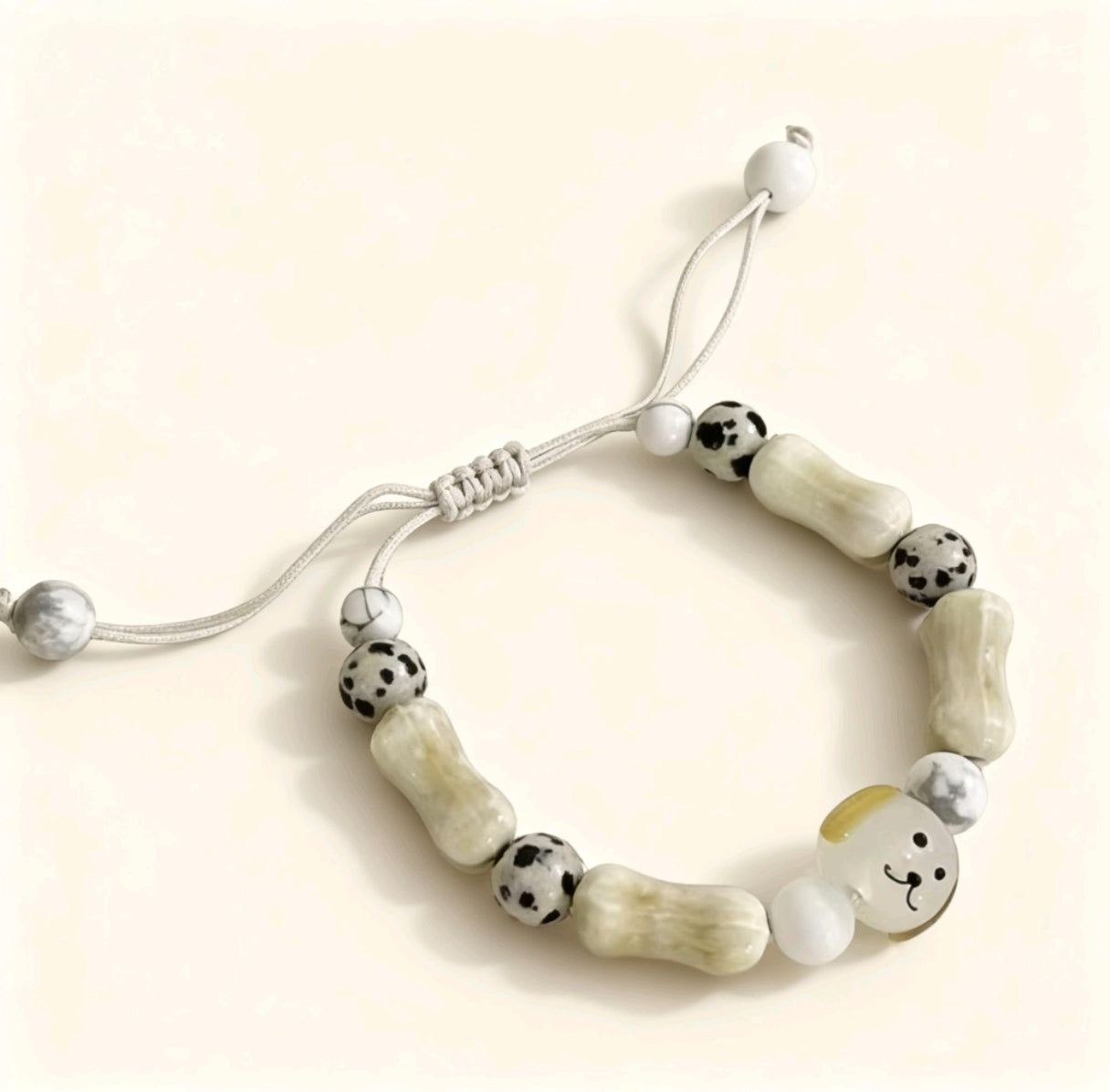 Holiday Gift Puppy Bone Ceramic Couple Bracelet | Exquisite, Cute &amp; Meaningful