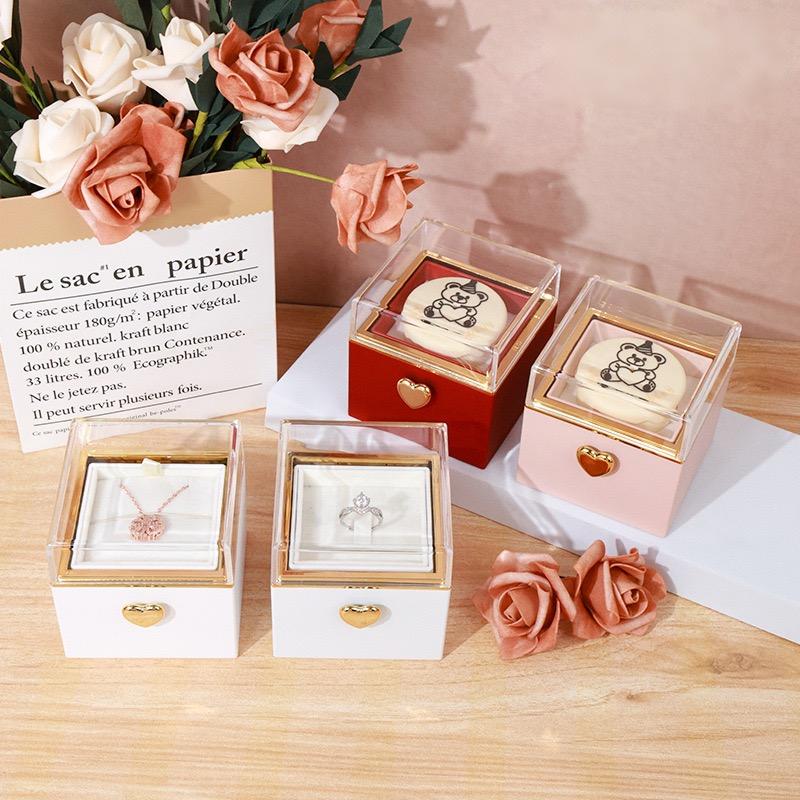 The Mystic Flip™ Magic Surprise Ring Box - Creative Proposal Gift for Her, Empty Gift Box Present Reveal