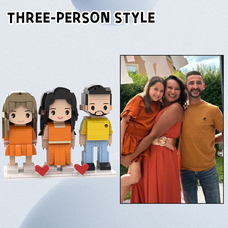 Custom Couple LEGO Portrait | Personalized Photo Building Blocks Gift